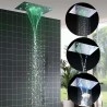 Chrome 3 Έγχρωμο μίξερ μπάνιου LED βροχής Ολοκληρωμένο με ντους βροχής Τοποθέτηση κεφαλής οροφής Αλλαγή χρώματος ανάλογα με τη θερμοκρασία του νερού Ισχύς Hydor Δεν απαιτείται μπαταρία